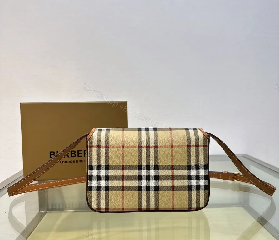 View 2 of Classic Check Leather-Trim Crossbody Bag - Everyday Luxury