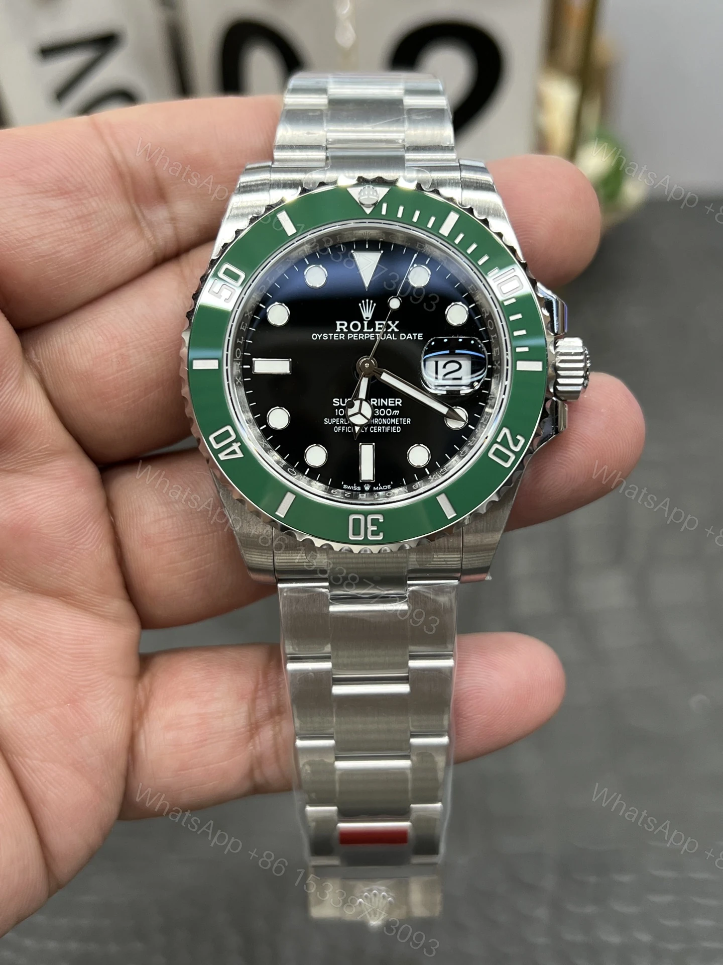 高仿Rolex水鬼綠圈黑面潛水腕錶 高仿機械男錶經典運動款 — view 1
