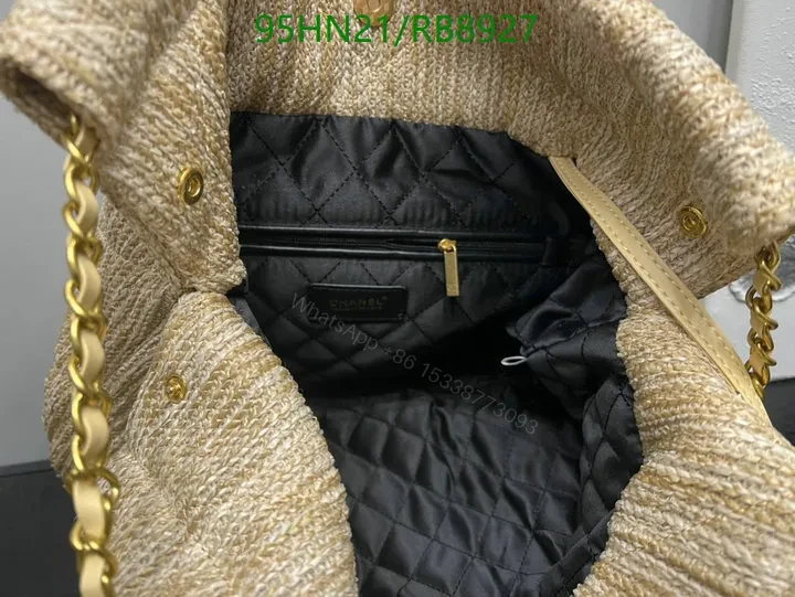 View 7 of Chanel Large Raffia Woven Women’s Bag Natural Design RB9876 – Unique Artistic Touches