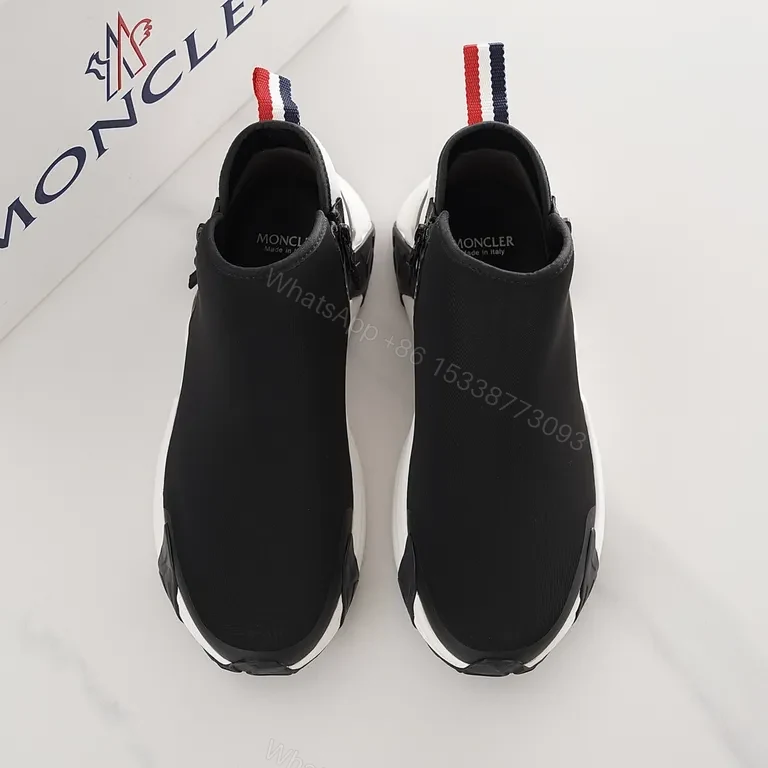View 7 of Chic Moncler High-Top Sneaker: Luxe Comfort, Bold Sole