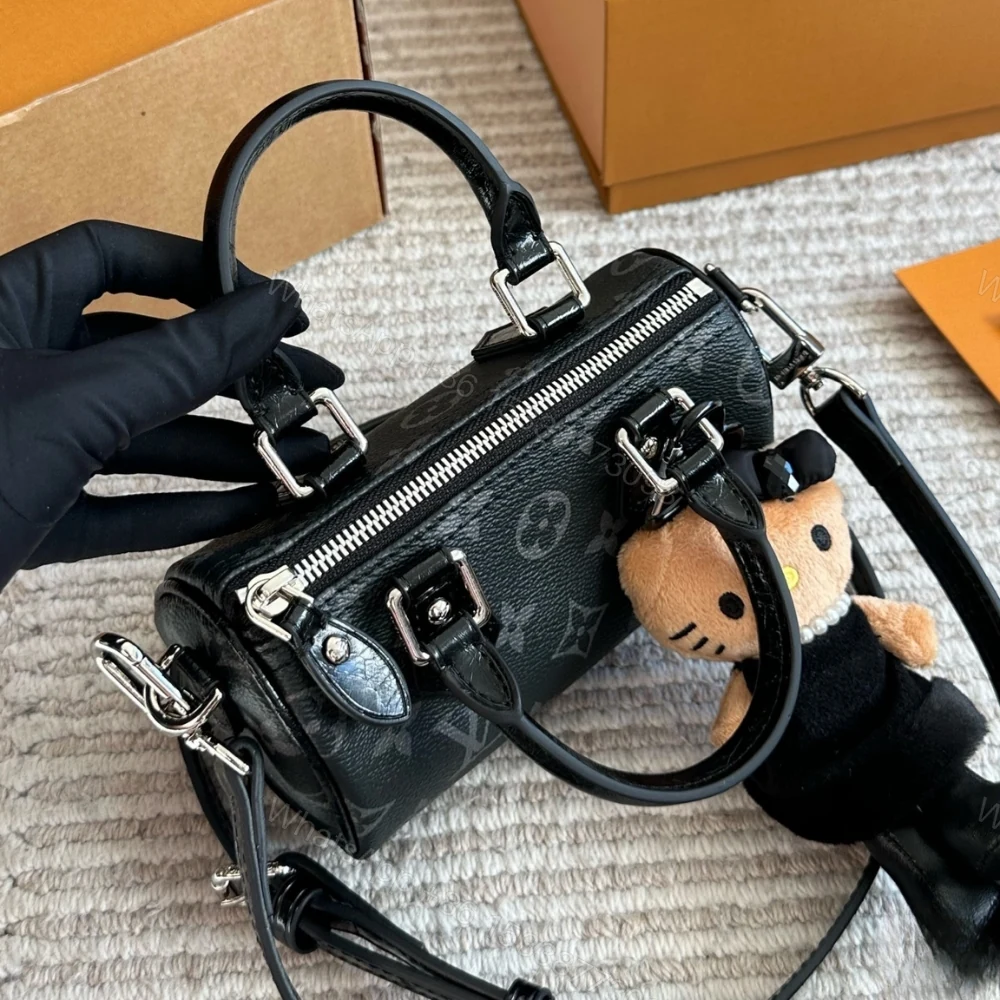 View 6 of Louis Vuitton Nano Speedy Monogram Eclipse 16Cm M26573