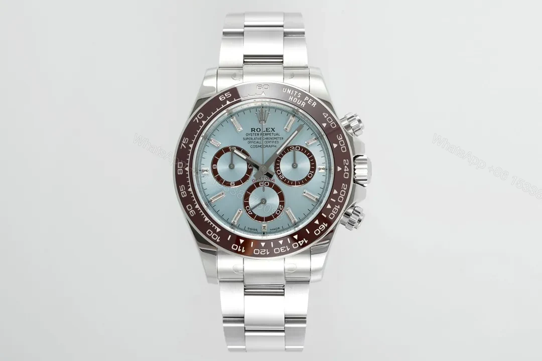 OW Factory Clean Factory APS Daytona Silver Blue Dial Watch — view 1