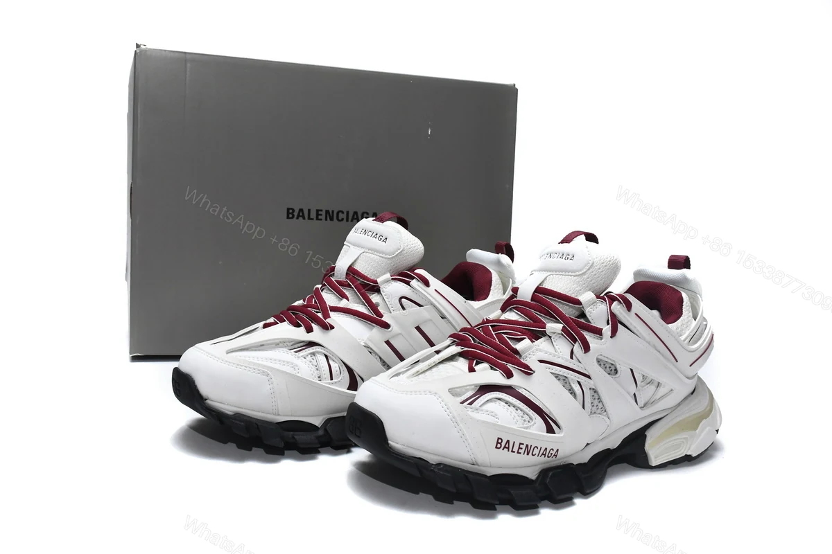 Balenciaga Track White Claret Red 542436 W1JH 1915 — view 2