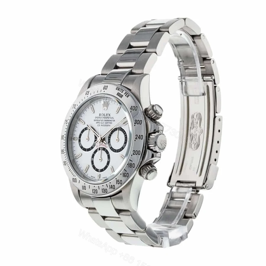 View 2 of Rolex Daytona 116509 Super Clone: 40mm White Gold Rhodium Dial