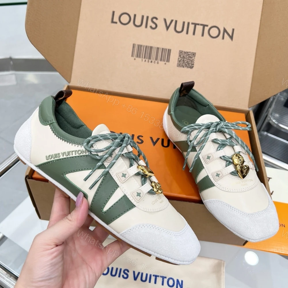 View 3 of Louis Vuitton LV Sneakerina Light Green