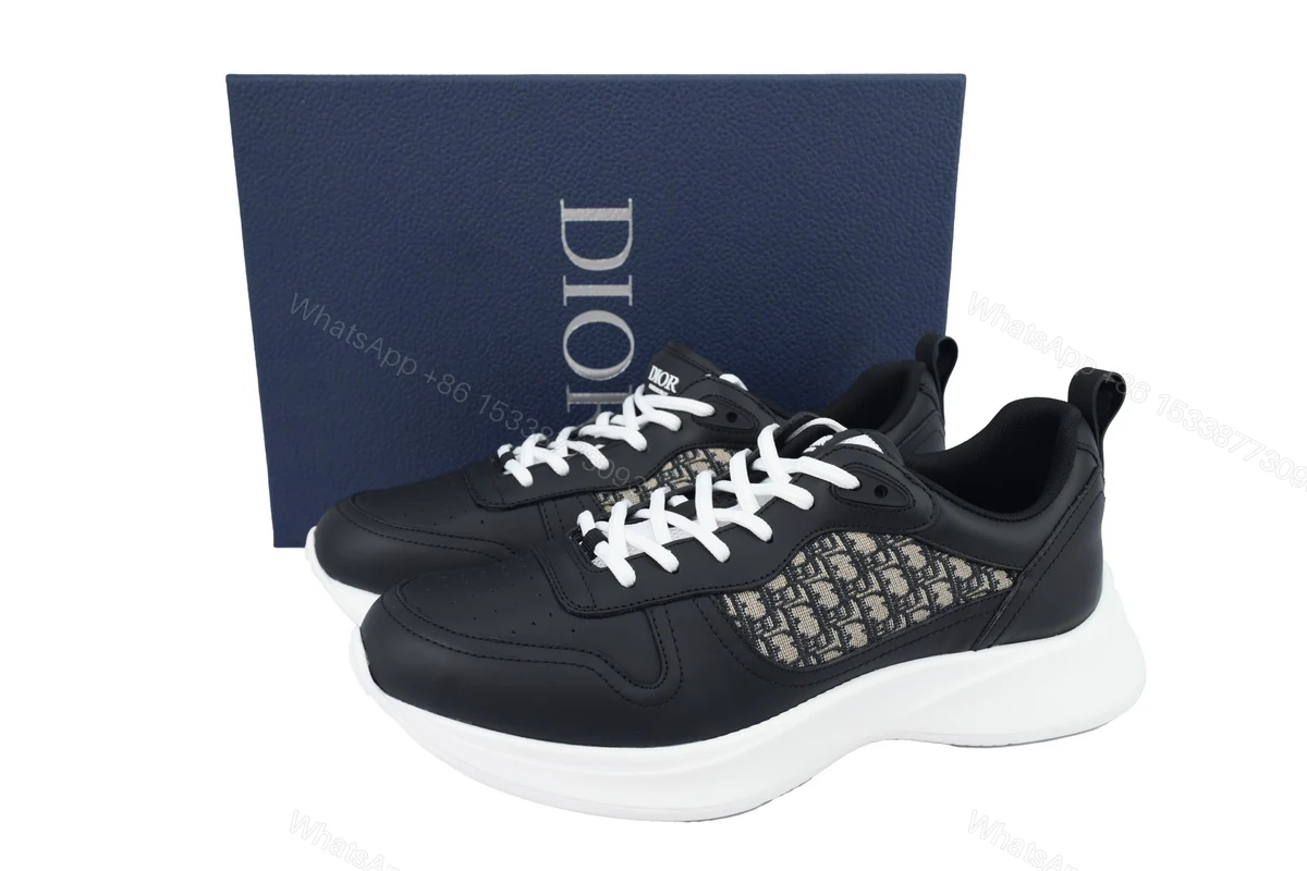 View 6 of Dior B25 Runner Black Smooth Calfskin Oblique Jacquard 3SN299ZIR_H965