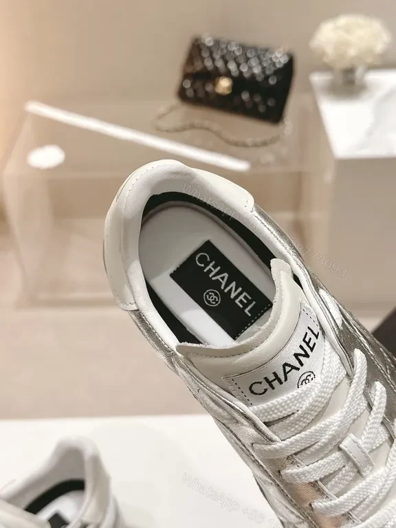 View 4 of Shimmering Silver-Chic High-Tops: Luxe All-Season Sneakers