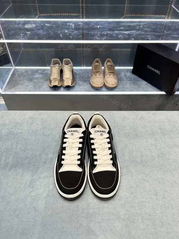 View 9 of Chanel-Inspired Everyday Sneaker: Black & White Luxury