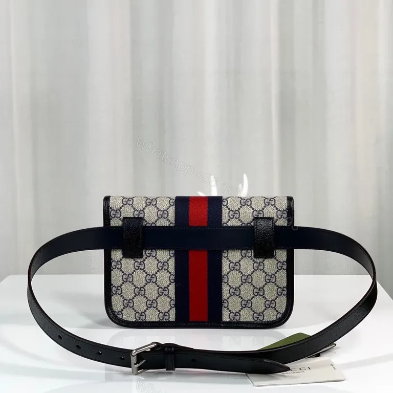 View 9 of GG Supreme Canvas Belt Bag: Structured Luxury, Hands-Free Style