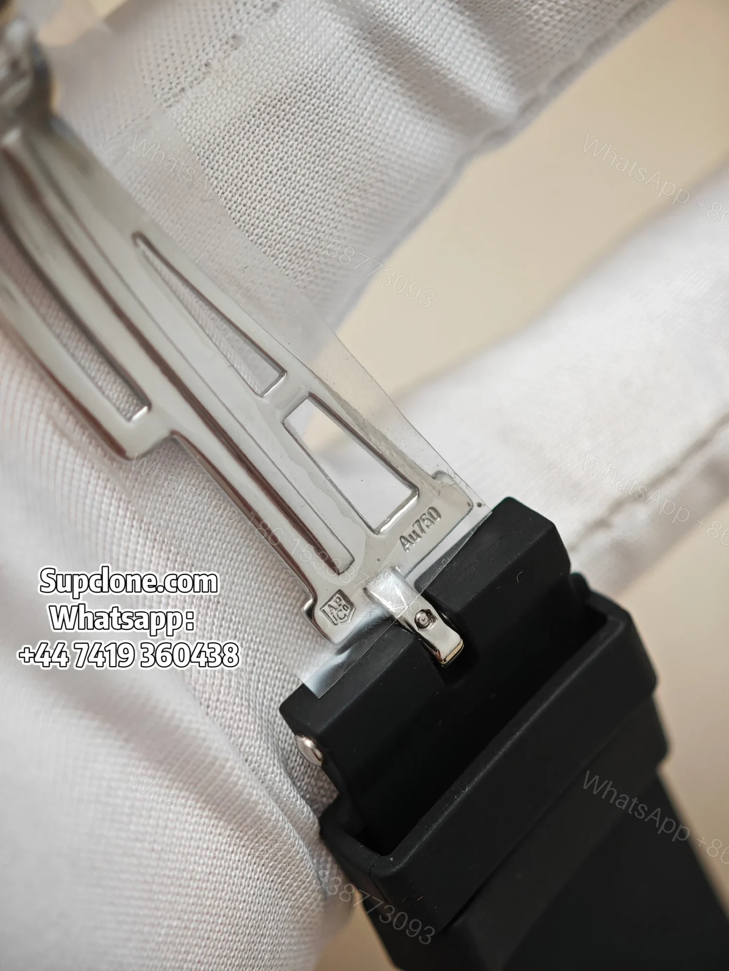View 7 of Audemars Piguet Super Clone Royal Oak 15510 Green Dial Black Rubber Strap