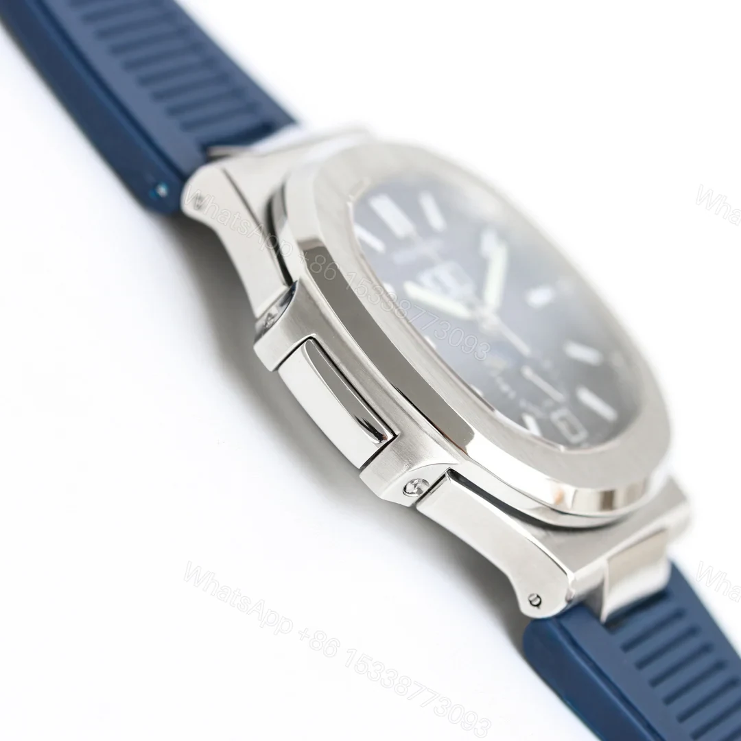 View 5 of Patek Philippe Nautilus Replica 41MM Premium Blue Dial Rubber Strap Edition PP-NT-BLU-RBR-41