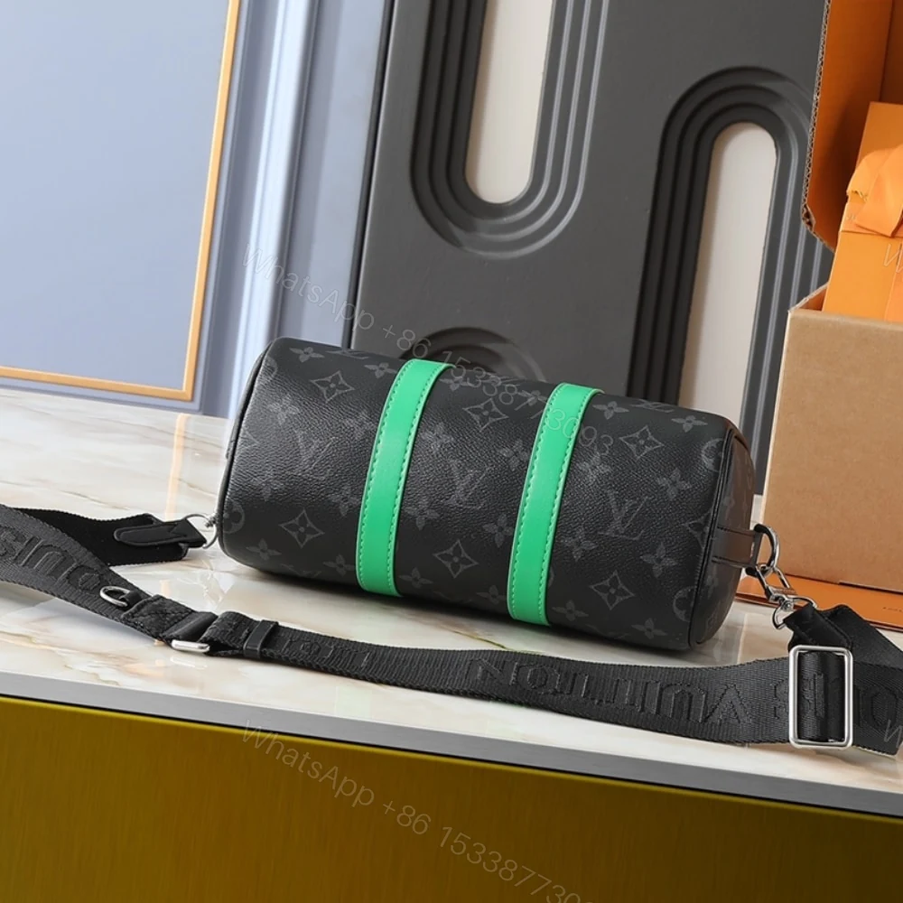 View 5 of Louis Vuitton Keepall Bandoulière 25 Bamboo Green 25Cm M25885