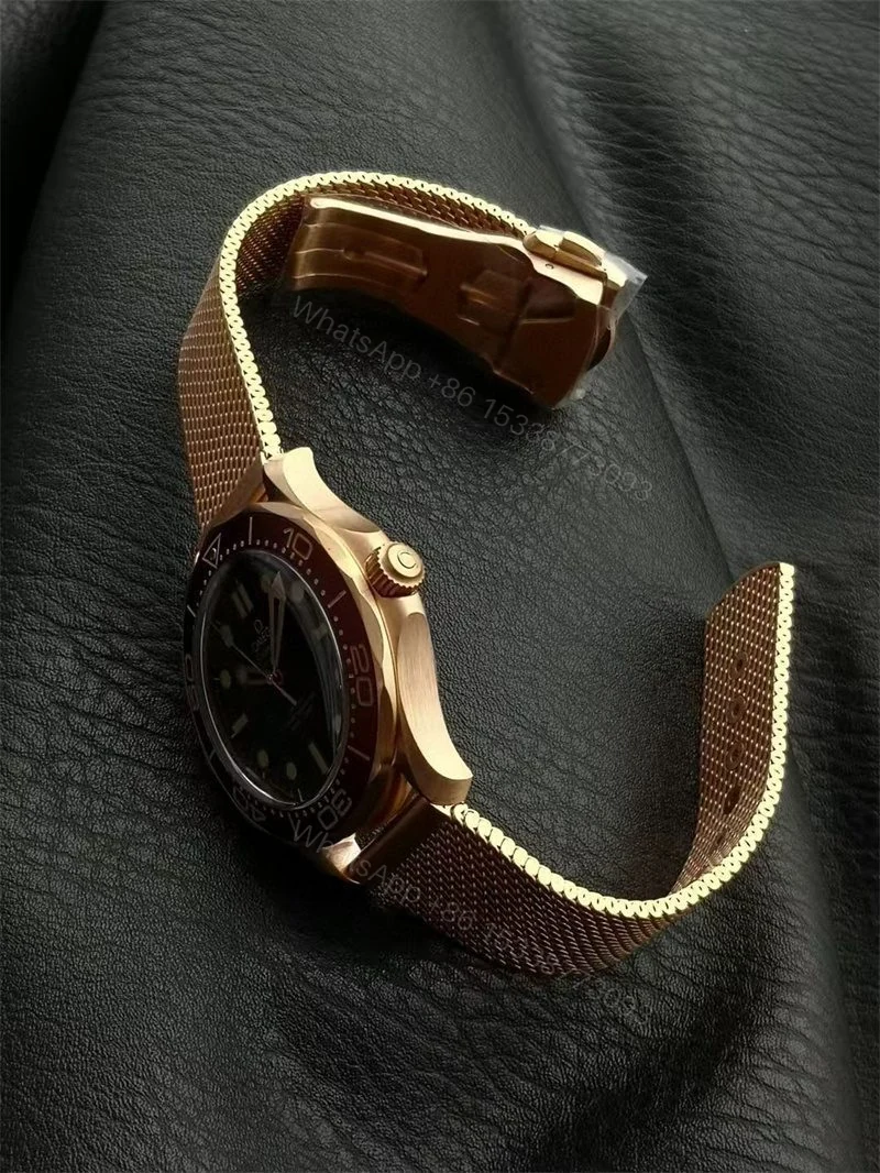 View 14 of Replica Omega Seamaster 007 Burgundy Watch Super Clone