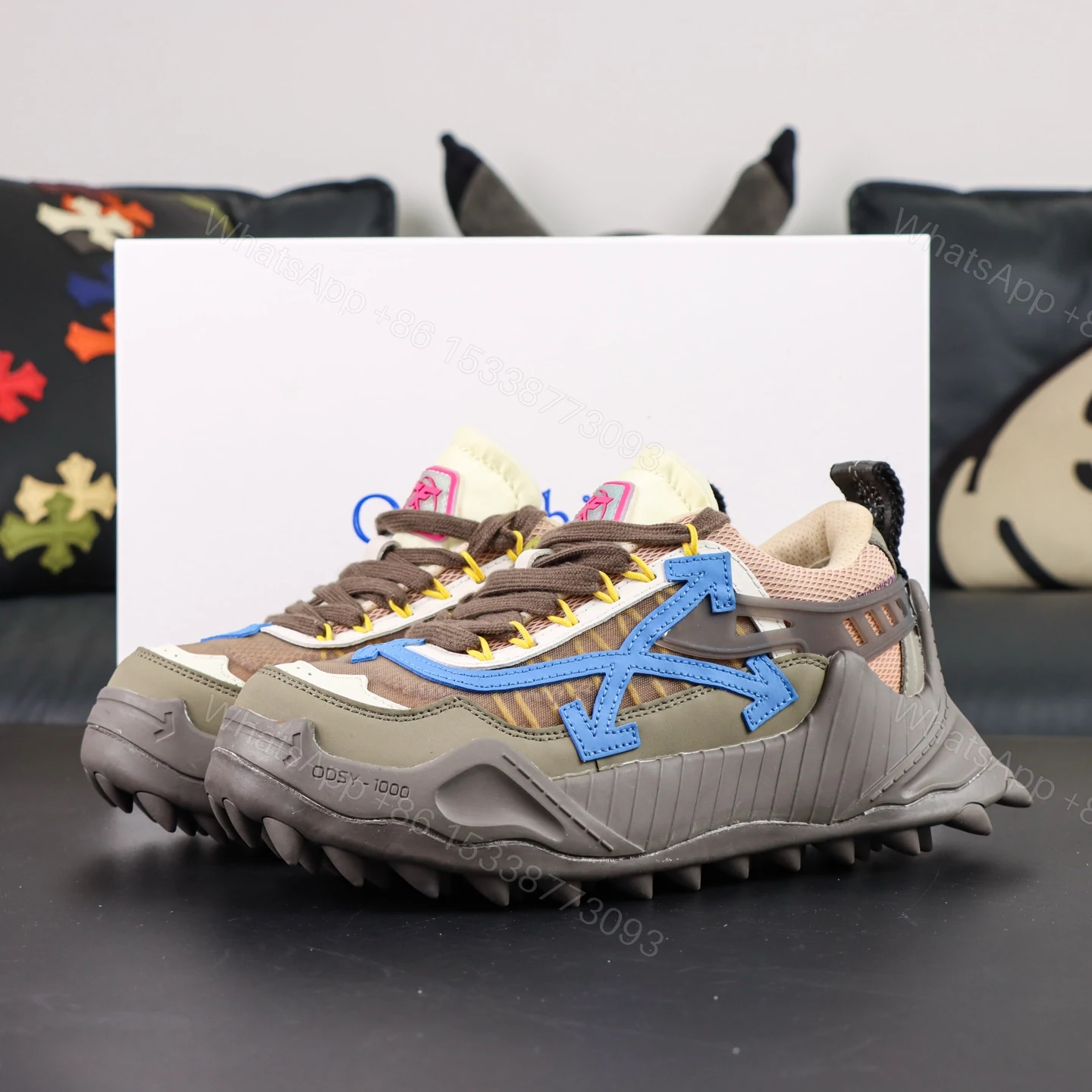 Off White ODSY 1000 Brown Blue Reps — view 1