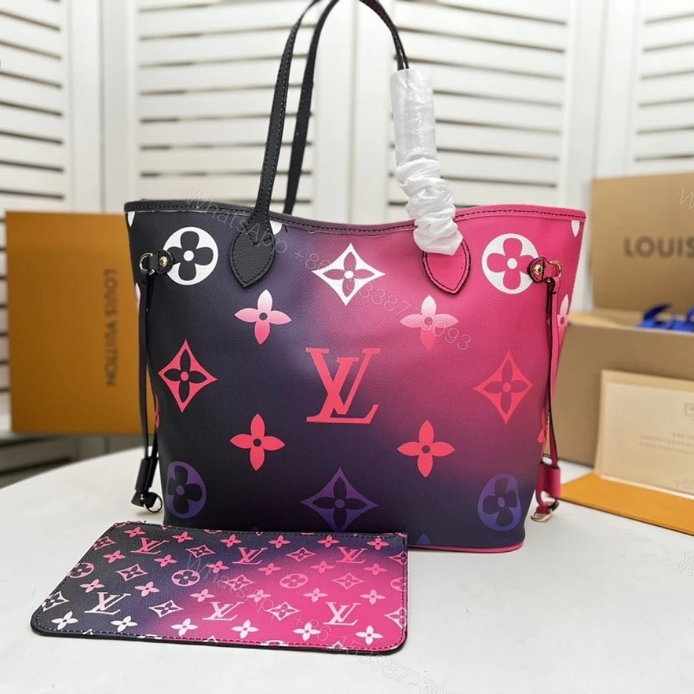 View 2 of Louis Vuitton Neverfull MM Midnight Fuchia 31Cm M20511