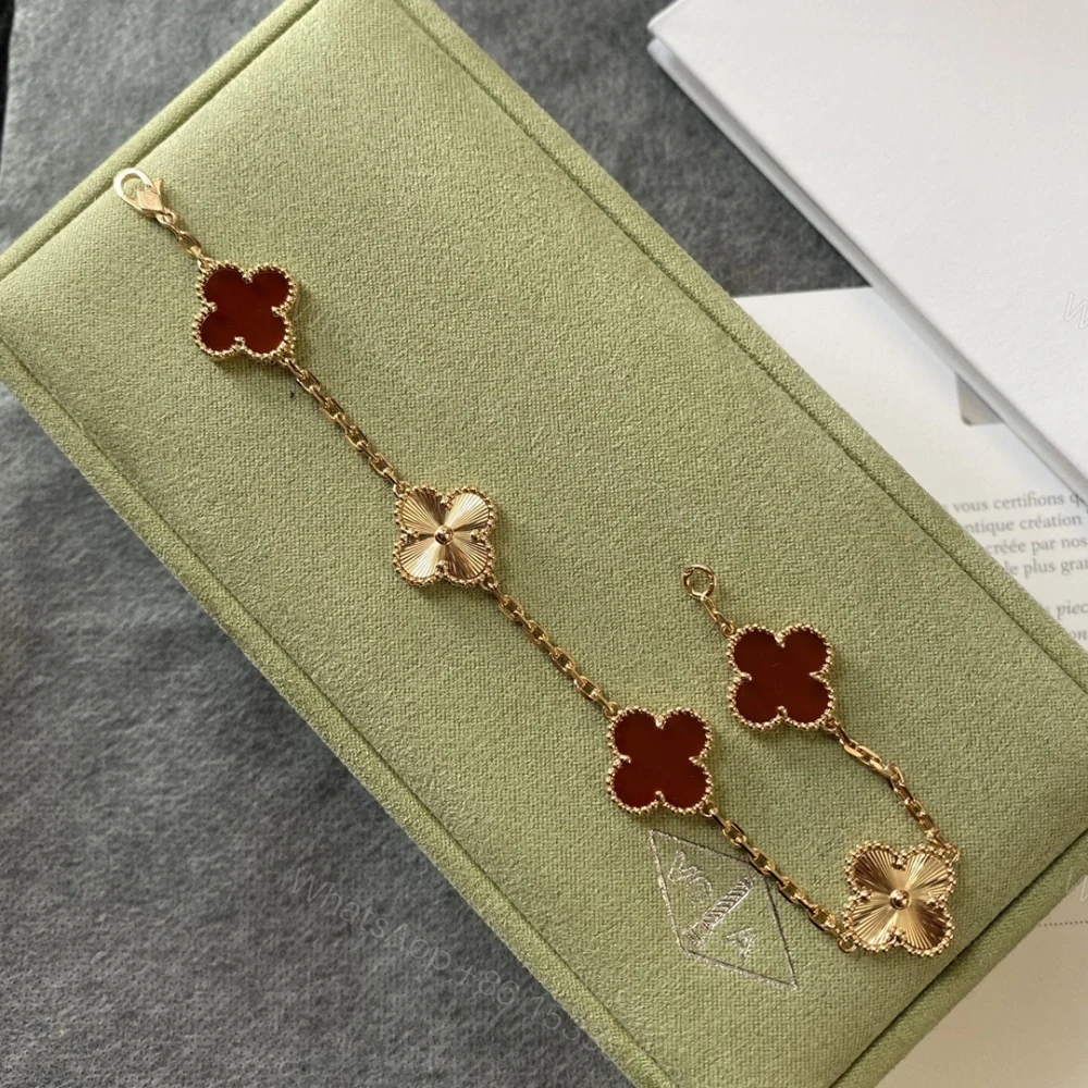 View 7 of 高仿首飾VanCleef&Arpels*RP7RP00玉髓五花手鏈