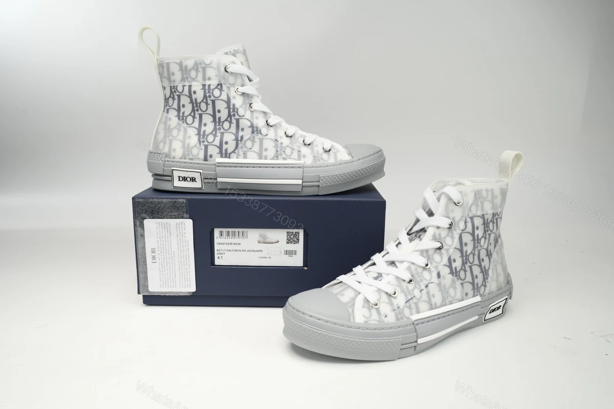 View 2 of Dior B23 HT Oblique Transparency High White Blue Gray
