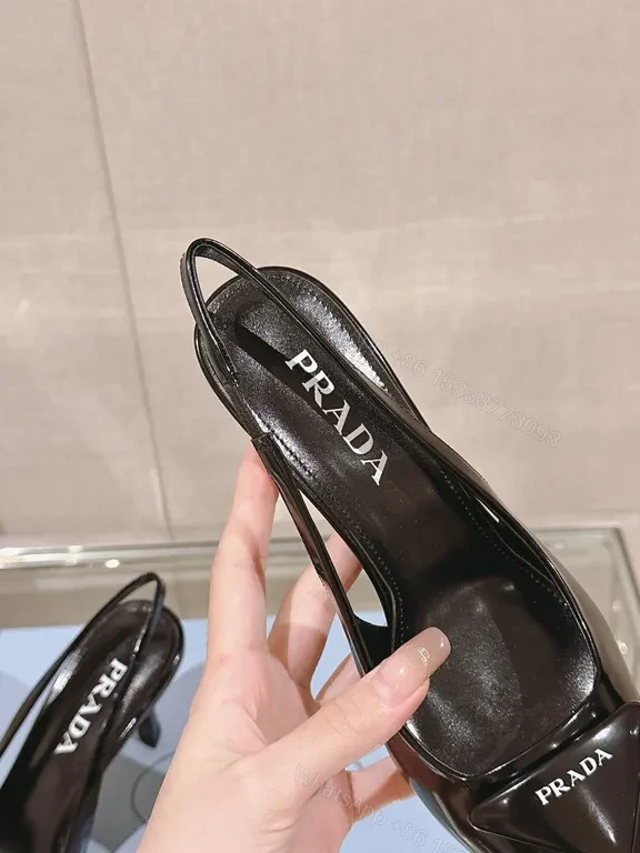 View 4 of Slim Leather Pump - Black - Minimalist Swing