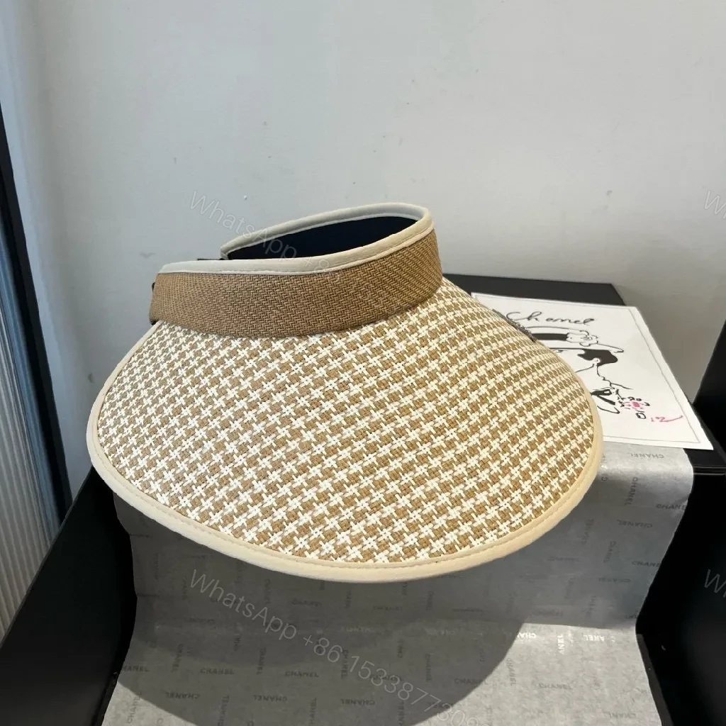 View 2 of Chic Textured Visor: Breathable, Sun-Shielding Comfort