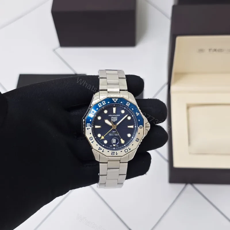 Tag Heuer Aquaracer GMT Blue Dial 43MM Automatic — view 1