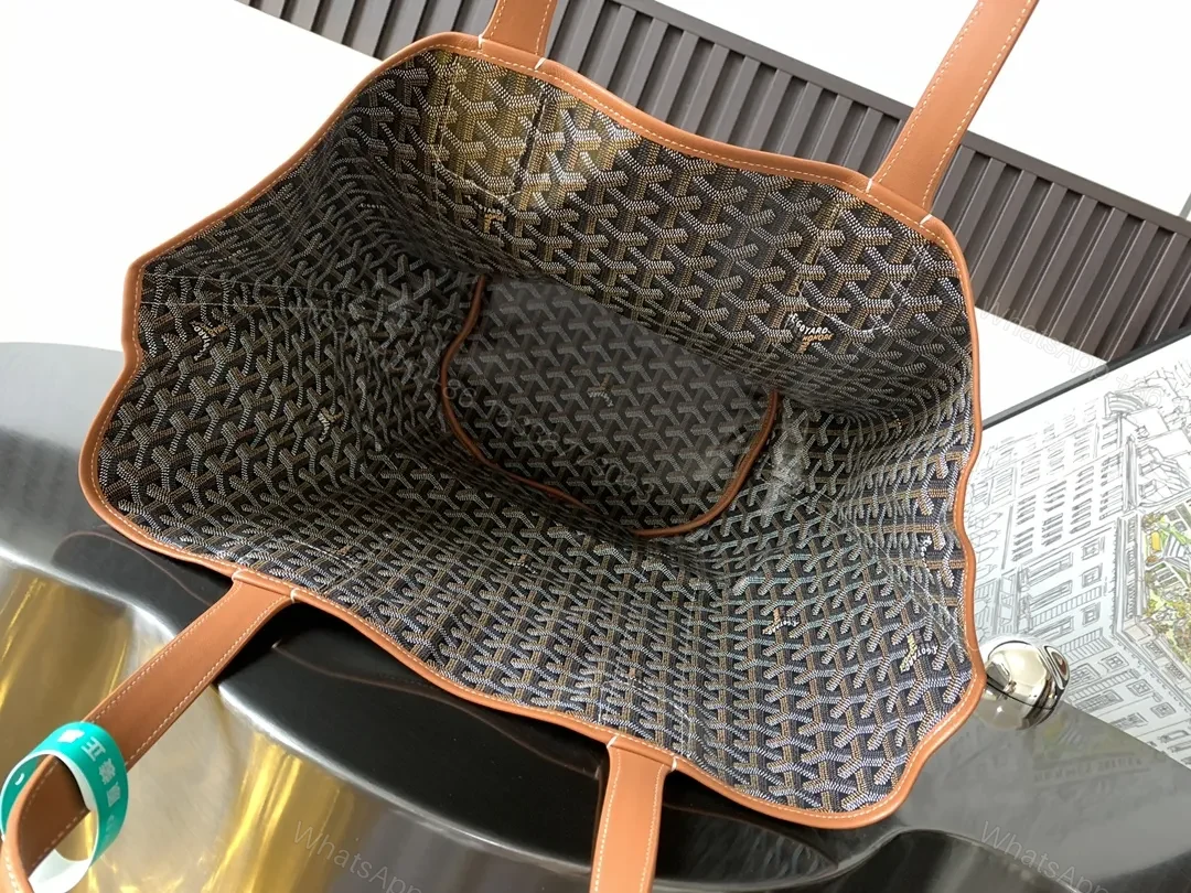 View 7 of Canvas-Trim Tote: Signature Pattern, Everyday Utility