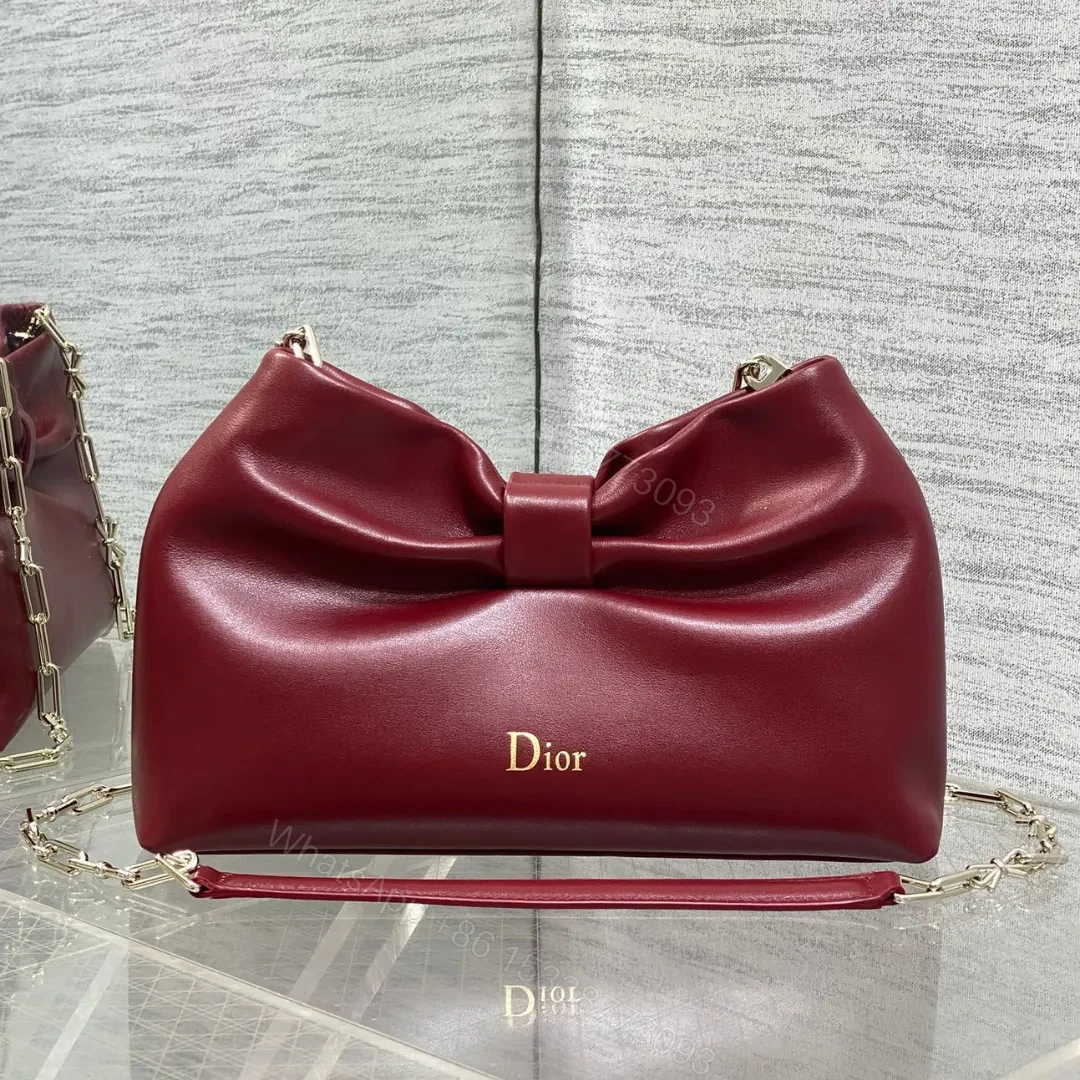 Dior Bow Bag Small Burgundy — view 1