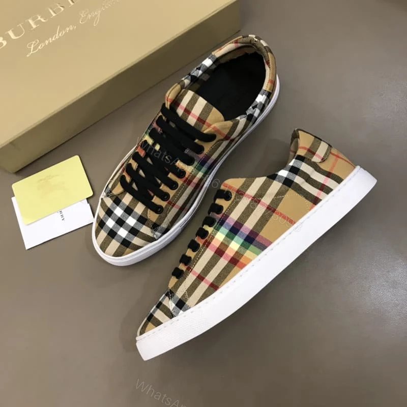 View 4 of BURBERRY RAINBOW VINTAGE CHECK TRAINERS – BBR15