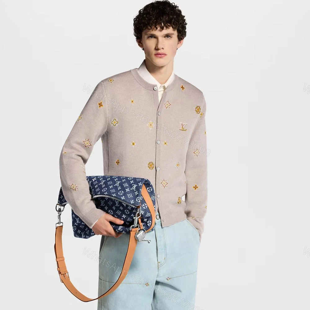 View 12 of Louis Vuitton Vagabond Hobo Denim Blue 48Cm M27555
