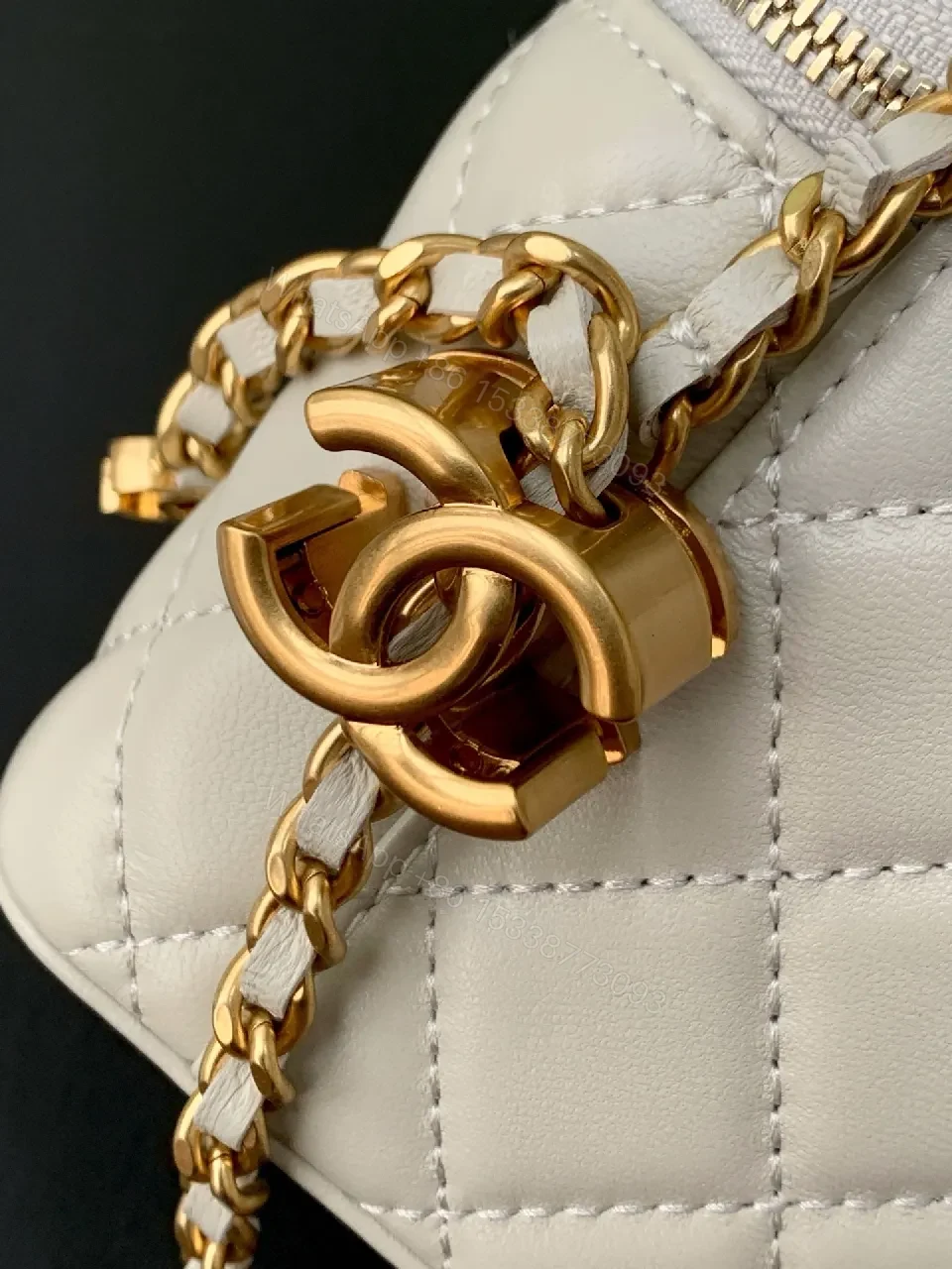 View 6 of Quilted Crossbody: Luxury Silver-Tone Hardware, Compact Style