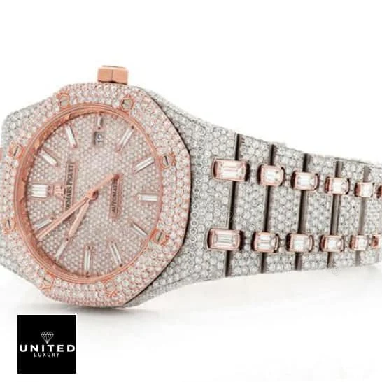 View 6 of Audemars Piguet Royal Oak Selfwinding 15400SR.OO.1220SR.01 Iced Out Replica