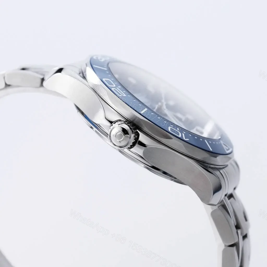View 6 of Omega Seamaster 300M Blue Dial Stainless Steel Watch 42mm Custom 8800 Movement