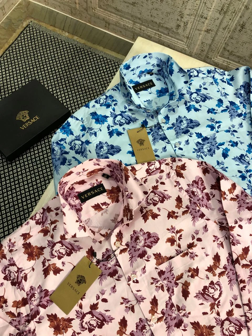 View 4 of First Copy Versace Exclusive Printed Shirts for Men
