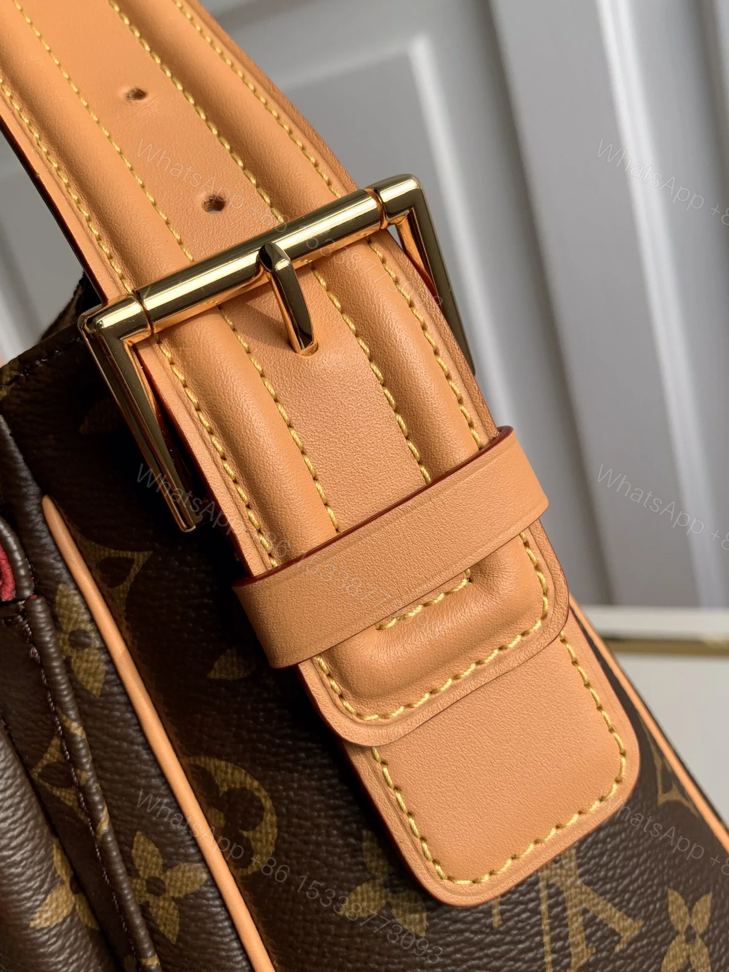 View 5 of LV Vintage Monogram Canvas Large Shoulder Bag