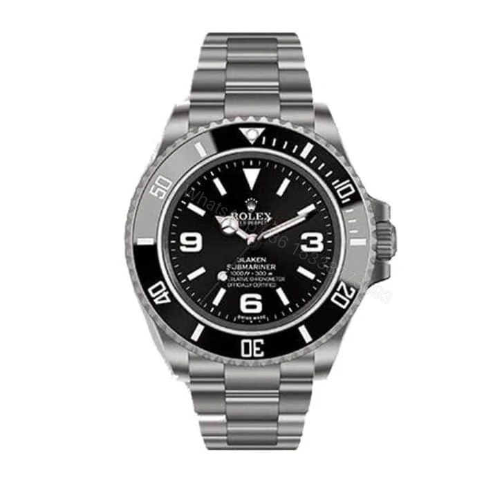 Rolex Submariner Super Clone 6190 Blaken : Blacked-Out 40mm Black Dial — view 1