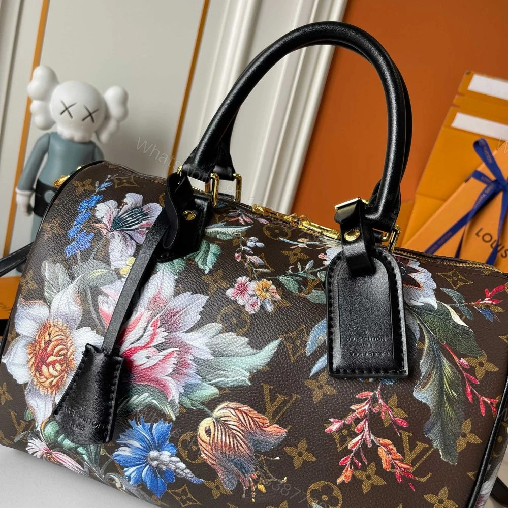 View 4 of Louis Vuitton Speedy Soft 30 Monogram Canvas Ebene 30Cm