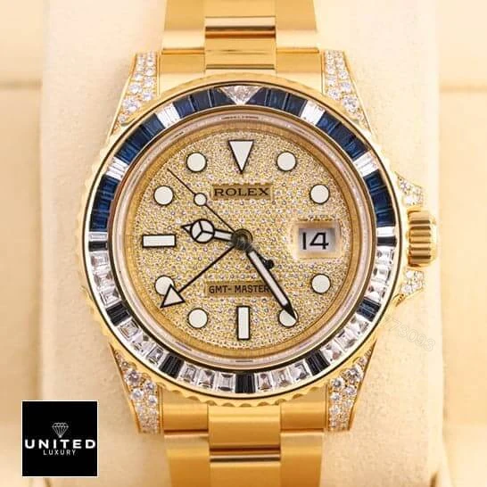 View 6 of Rolex Gold Diamond Watch Replica