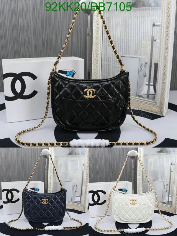 View 2 of Chanel Black Casual Hobo Handbag in Genuine Leather BB1234 – Stunning Design Aesthetics