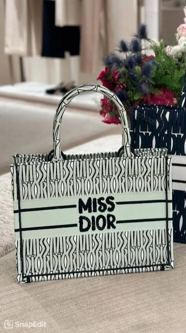 View 5 of FIRST COPY Miss Dior Graffiti Book Large Tote Bag