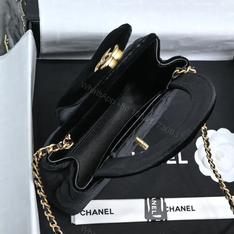 View 7 of Quilted Mini Bag: Chanel-Inspired Luxury, Gold Hardware