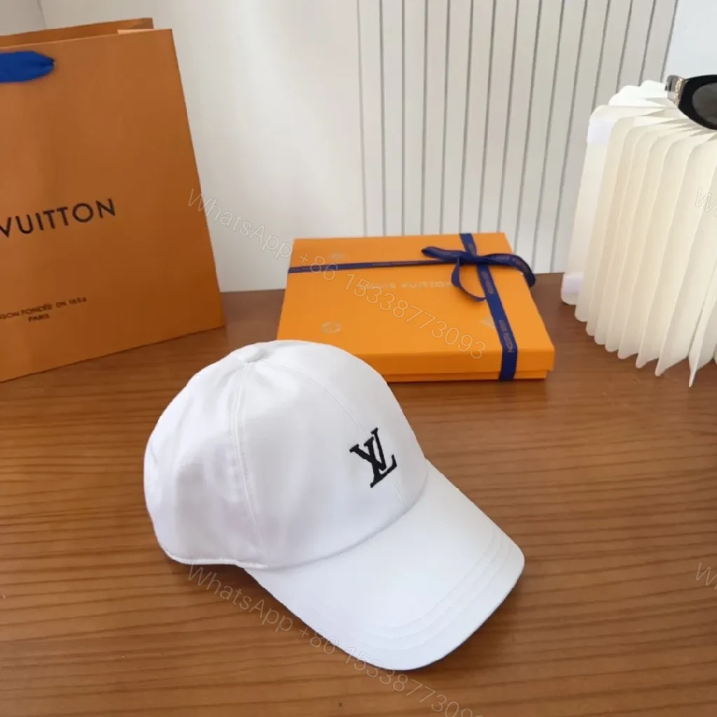 View 7 of White Cotton Cap | Minimalist Luxury Baseball Hat