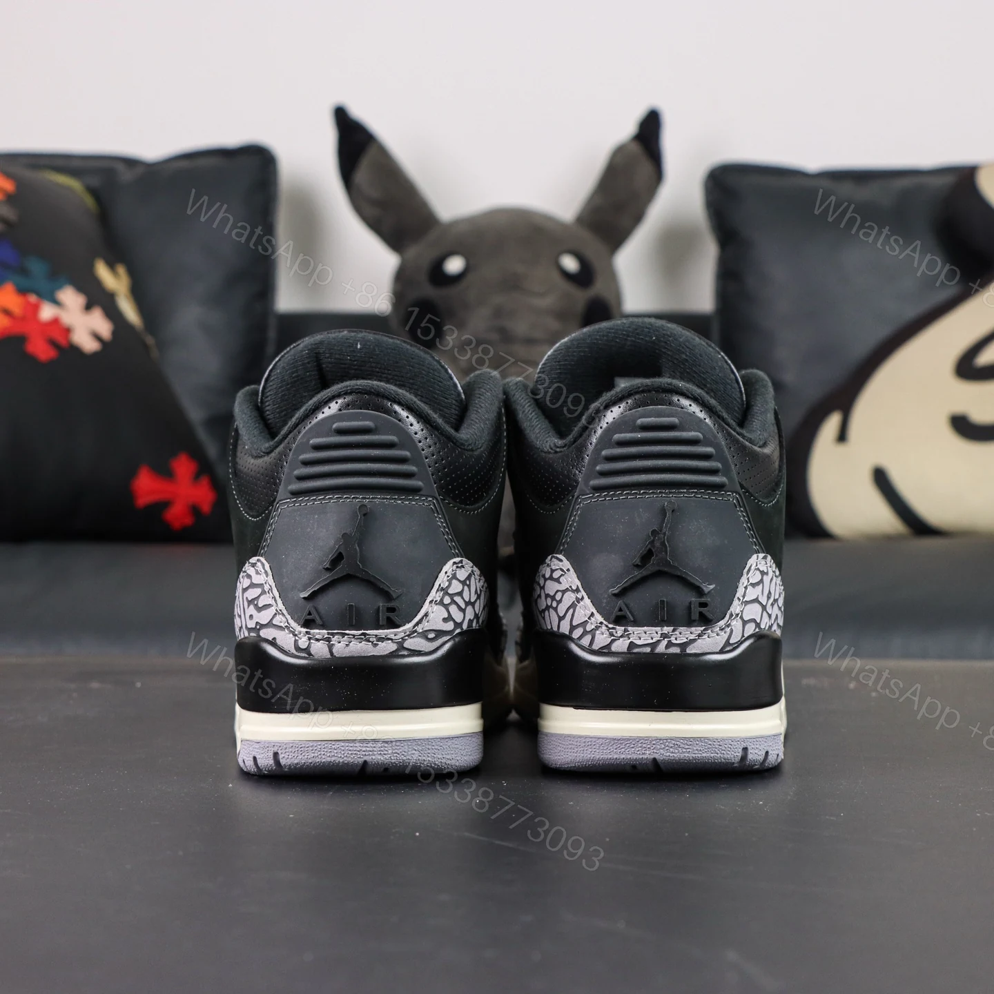 View 7 of Air Jordan 3 Off Noir Reps