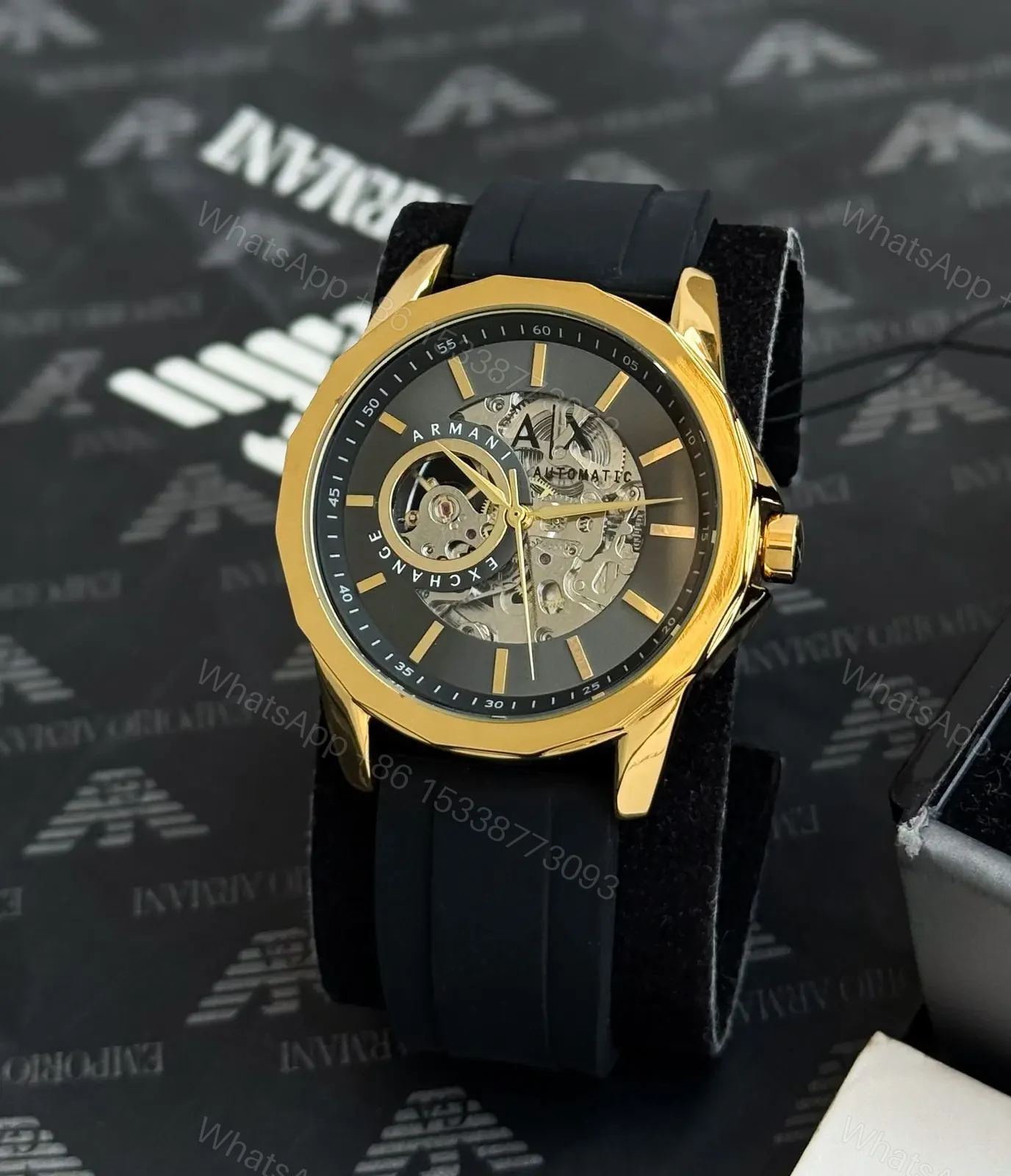 View 3 of Armani exchange 12 hr dial ,Round