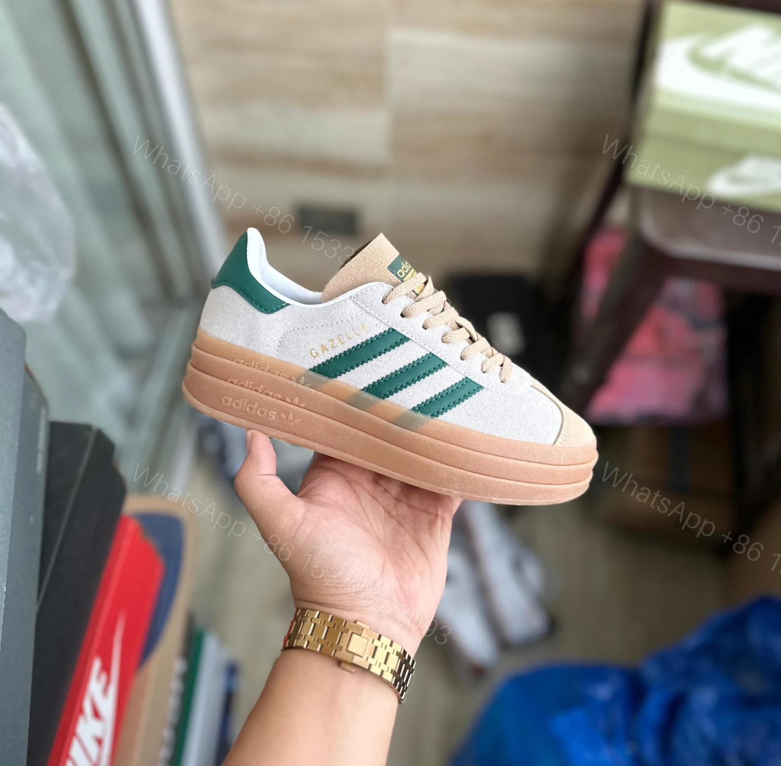 View 4 of BUY NEW TRENDY ADIDAS GAZELLE BOLD CELINE SHOES FOR WOMEN