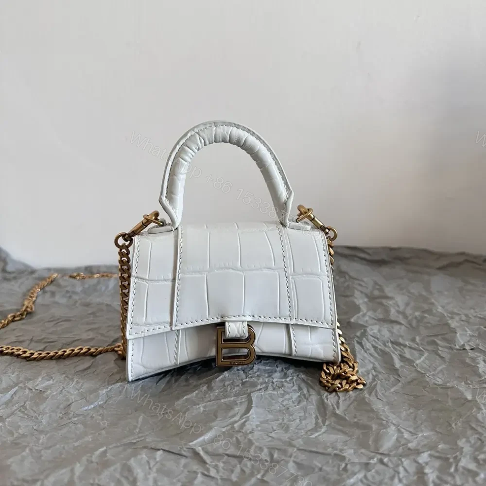 高仿Balenciaga*Nano系列迷你沙漏包白色 — view 1