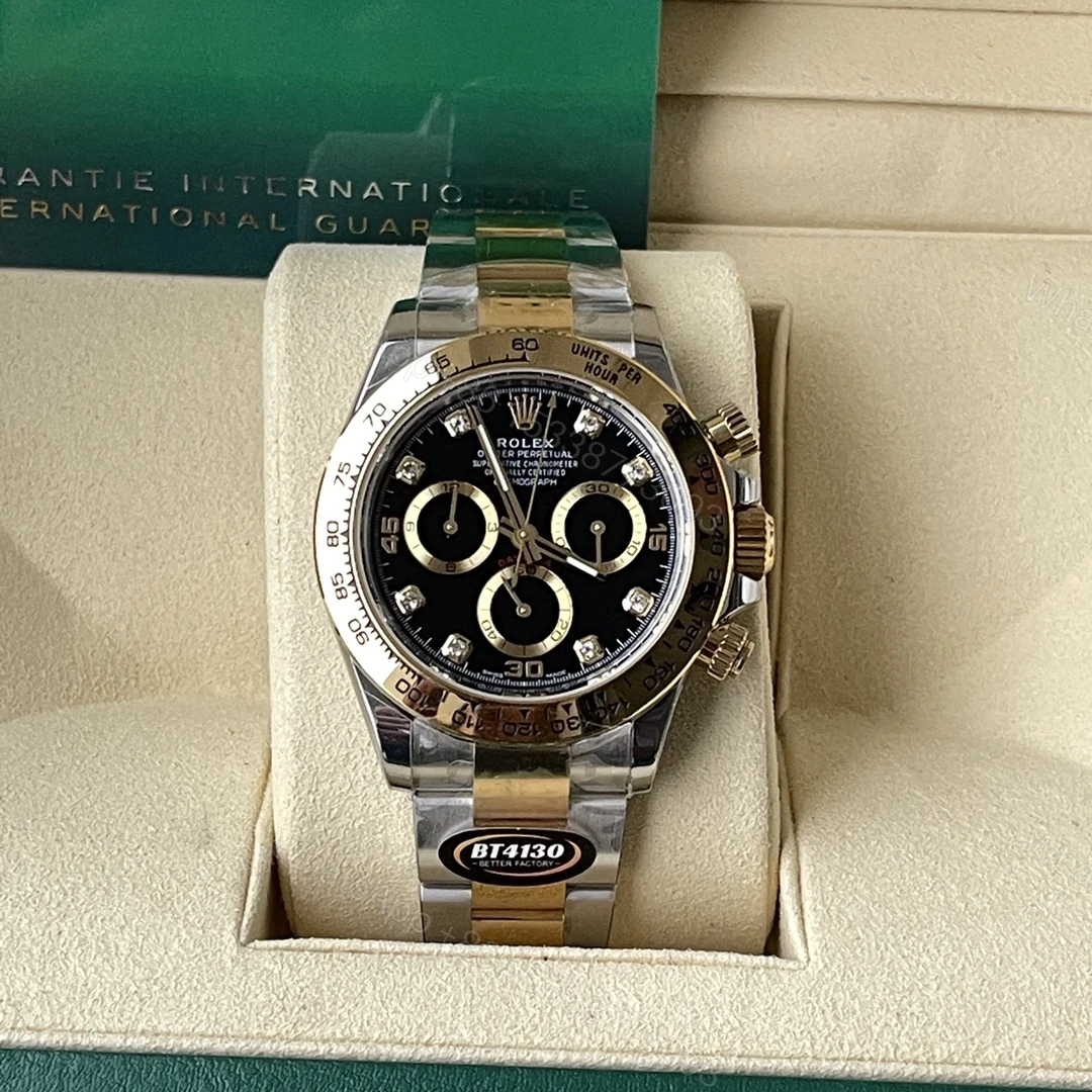 Rolex A貨 男款 Daytona 黑面鋼殼橡膠帶計時腕錶 經典百搭款 — view 1