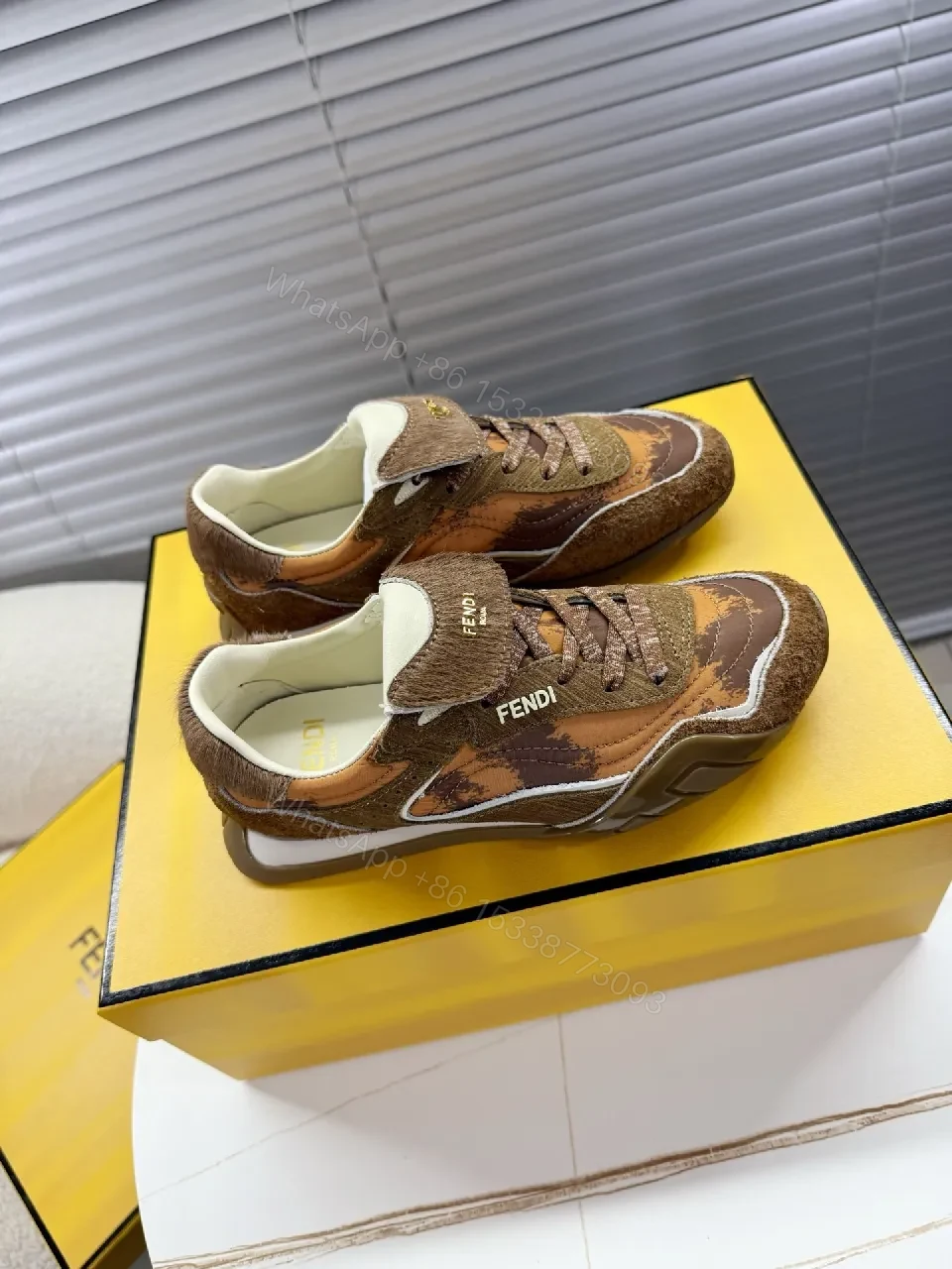 View 6 of Earthy Patchwork Suede Sneakers for Everyday Luxury