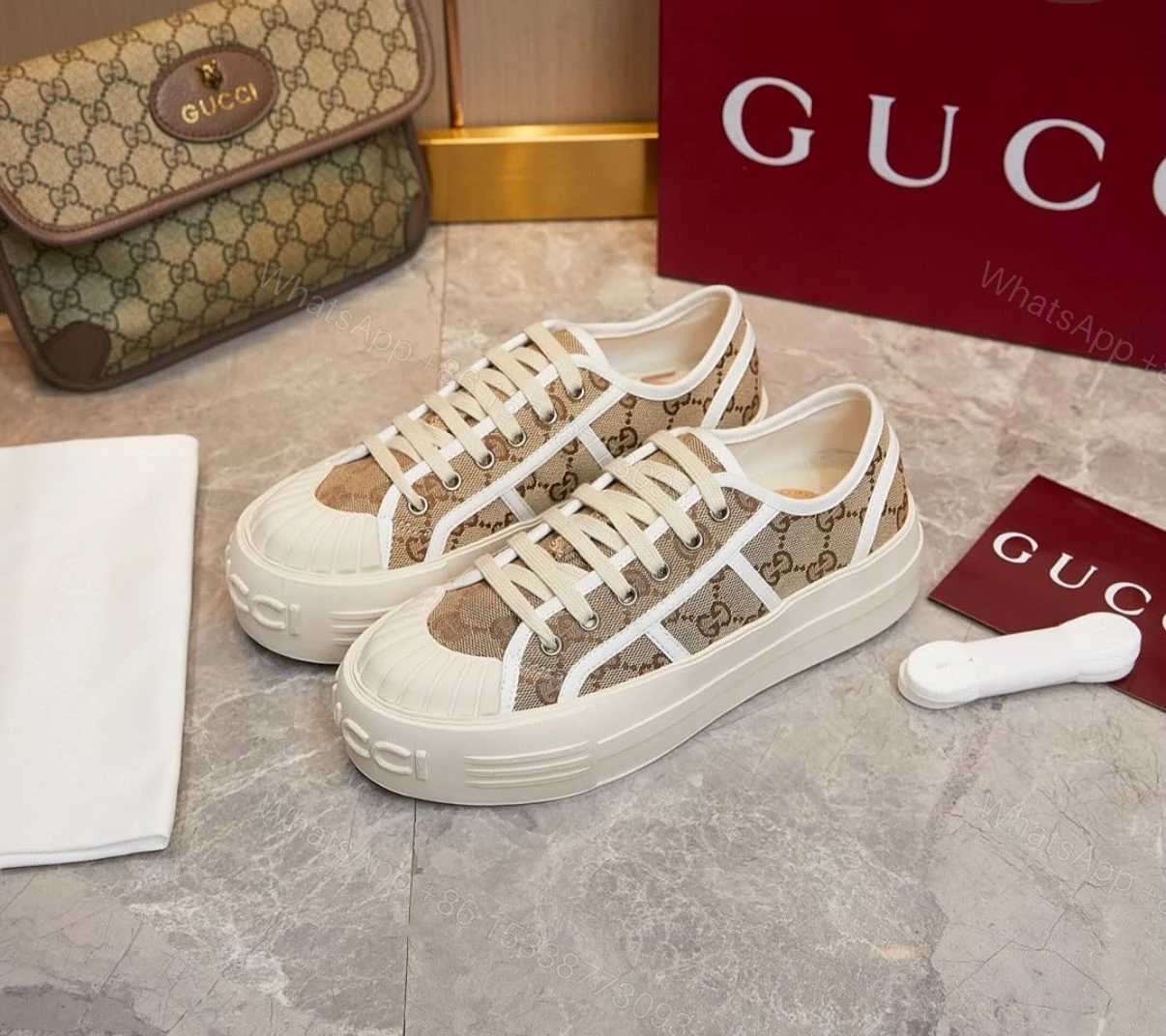 View 2 of First Copy Gucci Tennis Sneaker For Her