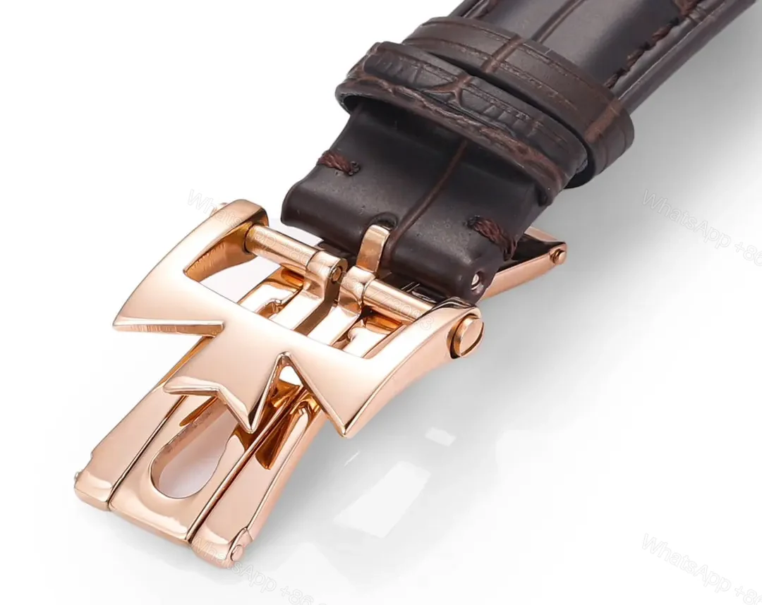 View 8 of GS Factory Vacheron Constantin Traditionnelle 83520/000R-9909 Mechanical Watch – Rose Gold with Brown Leather Strap, 40mm Case, Automatic Movement, Power Reserve, Date, and Day Display