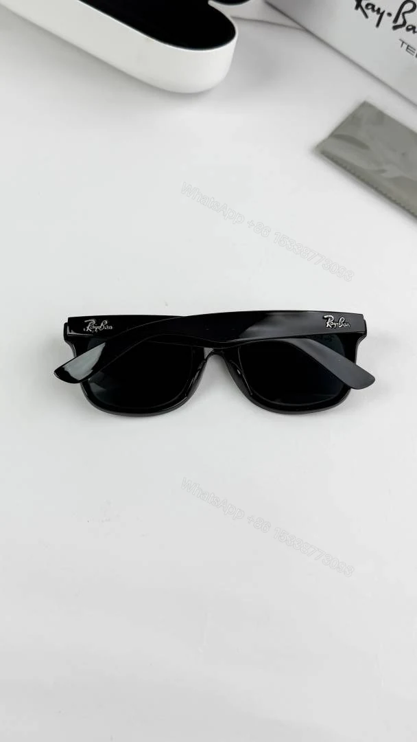 View 2 of First Copy Ray-Ban Black Wayfarer 2140 Sunglasses UV Protected Premium Quality