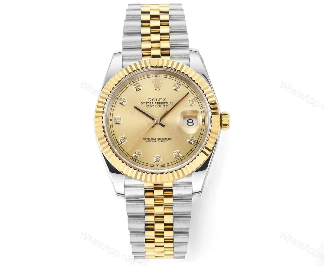 JF Factory Clean Factory DDF Classic Gold Two-Tone Datejust Watch — view 1